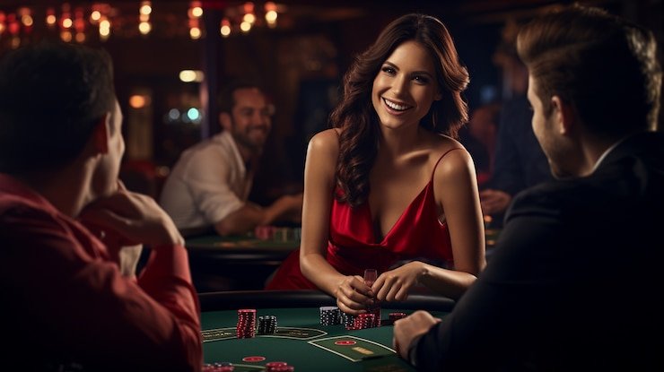Studio kasino langsung SA Gaming dengan dealer profesional dan multi-kamera